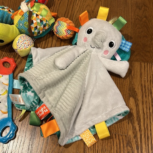 Three Baby Toys:  Infantino Pal Turtle, Bright Stars Elephant, NUBY Monkey - Picture 3 of 16
